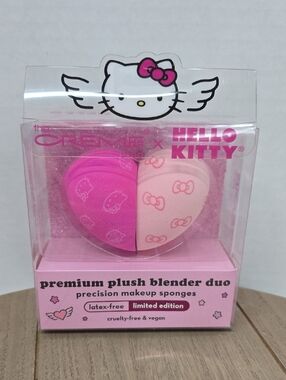 Hello Kitty Heart Sponge Duo - Hot Pink & Light Pink Makeup Sponges NWT
